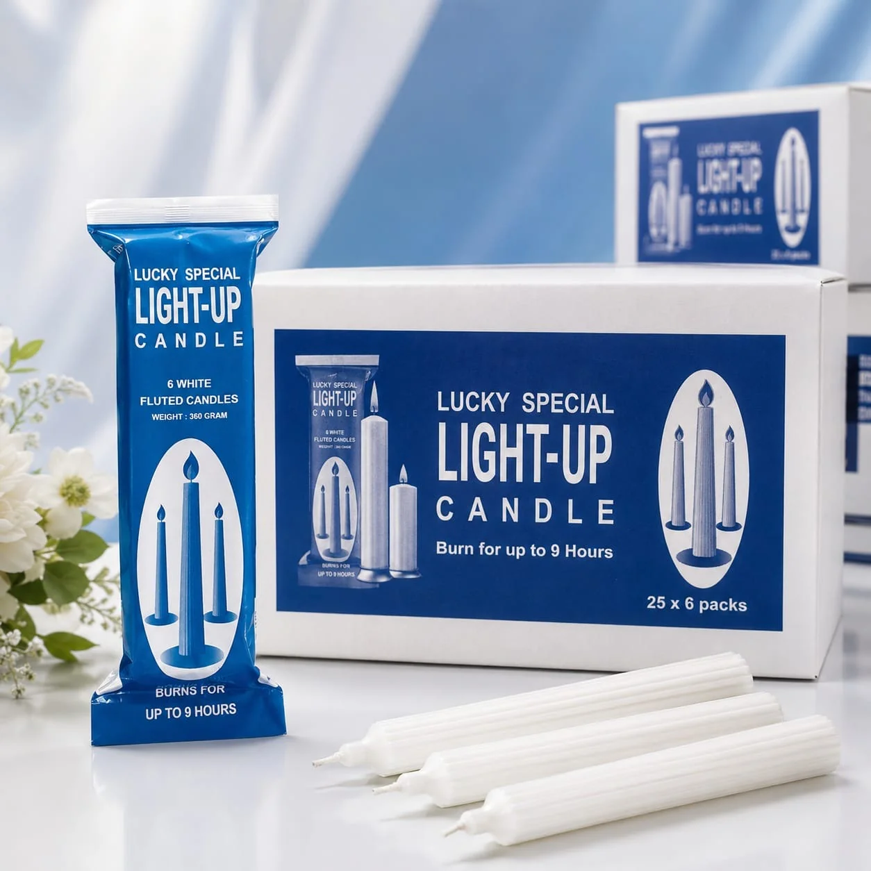 Candle making workshop showing the manufacturing process
